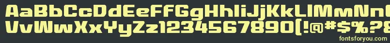 MecheffectstwolcbbReg Font – Yellow Fonts on Black Background