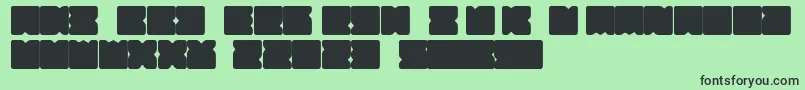 Шрифт Suihou – чёрные шрифты на зелёном фоне