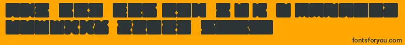 フォントSuihou – 黒い文字のオレンジの背景