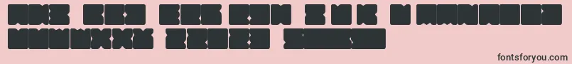 Suihou-Schriftart – Schwarze Schriften auf rosa Hintergrund