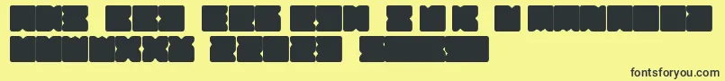Suihou-fontti – mustat fontit keltaisella taustalla