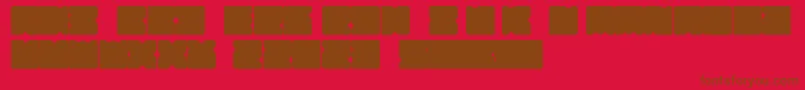 Шрифт Suihou – коричневые шрифты на красном фоне