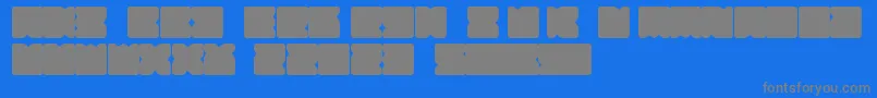 Suihou Font – Gray Fonts on Blue Background