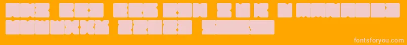 Suihou Font – Pink Fonts on Orange Background