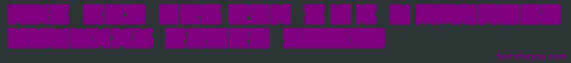 Suihou-fontti – violetit fontit mustalla taustalla