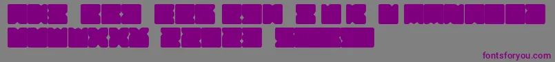 Suihou-Schriftart – Violette Schriften auf grauem Hintergrund