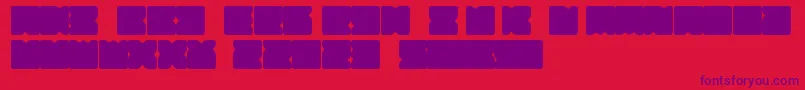 Suihou Font – Purple Fonts on Red Background