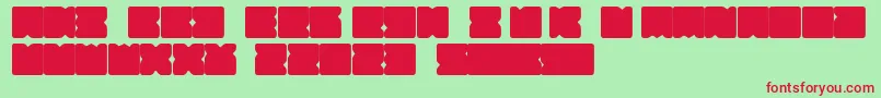 Suihou-Schriftart – Rote Schriften auf grünem Hintergrund