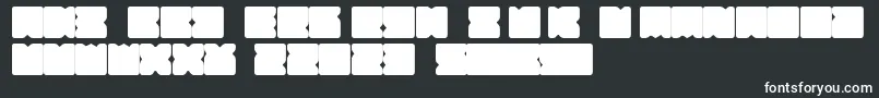 Шрифт Suihou – белые шрифты на чёрном фоне