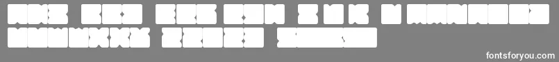 Шрифт Suihou – белые шрифты на сером фоне