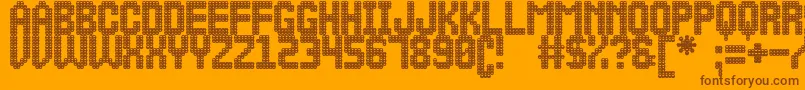 MalaVidaSt Font – Brown Fonts on Orange Background