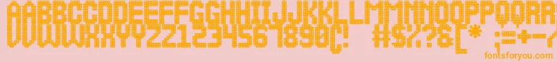 MalaVidaSt Font – Orange Fonts on Pink Background