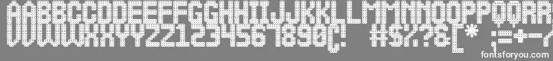 MalaVidaSt Font – White Fonts on Gray Background