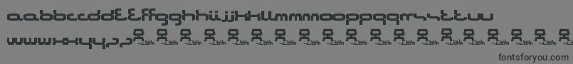 フォントBitstorm – 黒い文字の灰色の背景