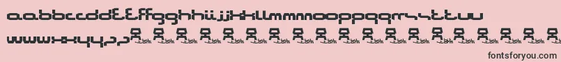 Bitstorm Font – Black Fonts on Pink Background