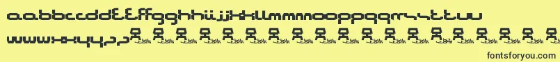 Bitstorm Font – Black Fonts on Yellow Background