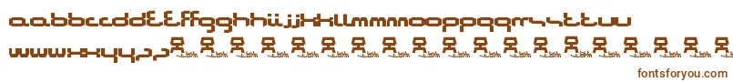 Шрифт Bitstorm – коричневые шрифты на белом фоне