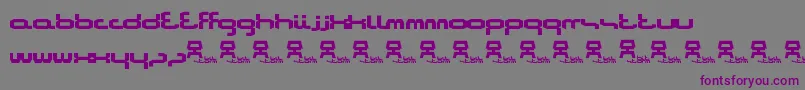 Bitstorm Font – Purple Fonts on Gray Background