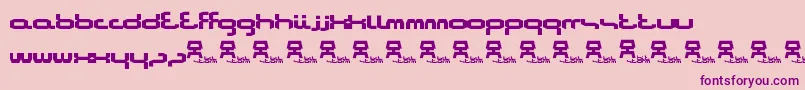 Bitstorm Font – Purple Fonts on Pink Background