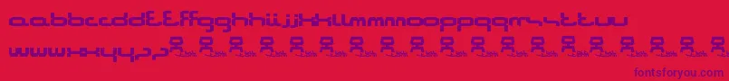 Bitstorm Font – Purple Fonts on Red Background