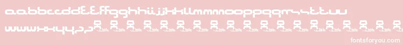 Bitstorm Font – White Fonts on Pink Background