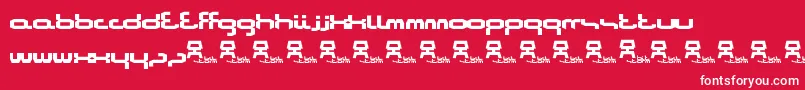 Bitstorm Font – White Fonts on Red Background