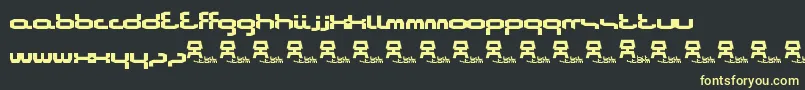 Bitstorm Font – Yellow Fonts on Black Background