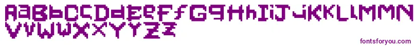 Шрифт Pixelfaceonfire – фиолетовые шрифты