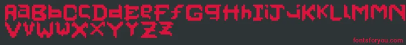 Pixelfaceonfire Font – Red Fonts on Black Background