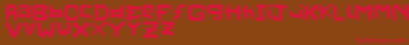 Pixelfaceonfire Font – Red Fonts on Brown Background