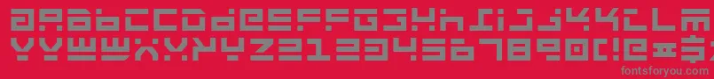 RocketTypeBold Font – Gray Fonts on Red Background