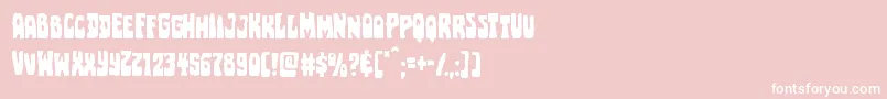 Pocketmonster Font – White Fonts on Pink Background