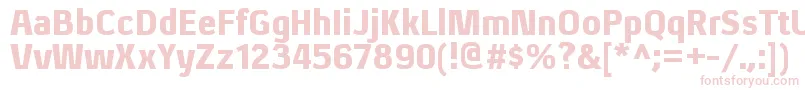 XenublRegular Font – Pink Fonts on White Background