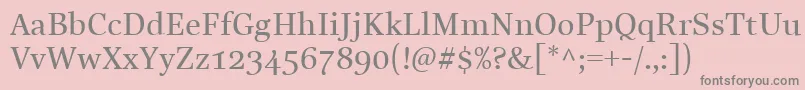 More about LinotypeReallyMedium Font LinotypeReallyMedium Font – Gray Fonts on Pink Background
