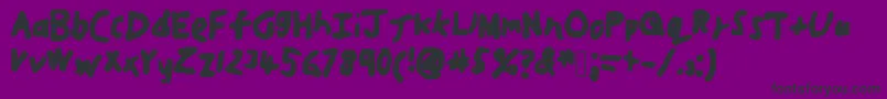 Jjweb1 Font – Black Fonts on Purple Background