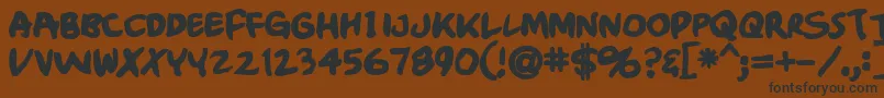 Crumbblack Font – Black Fonts on Brown Background