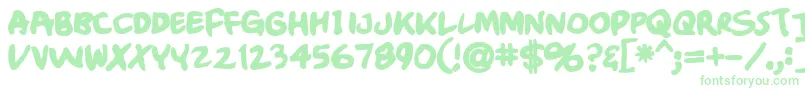 Crumbblack Font – Green Fonts on White Background