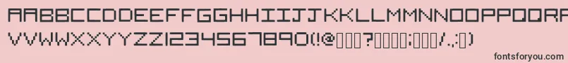 Squared Font – Black Fonts on Pink Background