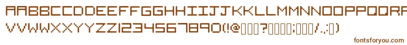 More about Squared Font Squared Font – Brown Fonts on White Background