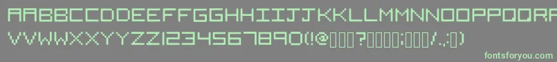 Squared Font – Green Fonts on Gray Background