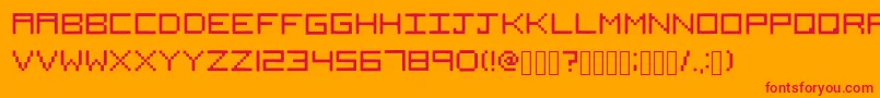En savoir plus sur la police Squared Police Squared – polices rouges sur fond orange