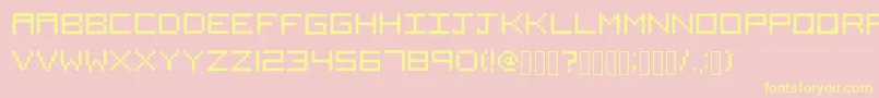 Weitere Informationen zur Squared-Schriftart Squared-Schriftart – Gelbe Schriften auf rosa Hintergrund