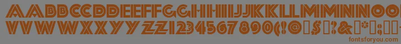 Fortssh Font – Brown Fonts on Gray Background