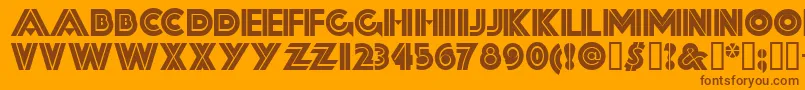 Fortssh Font – Brown Fonts on Orange Background