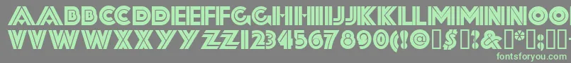 Fortssh Font – Green Fonts on Gray Background