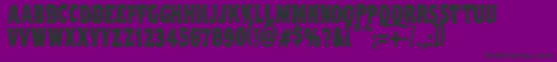 Vtcnightoftheooziedeadcaps Font – Black Fonts on Purple Background