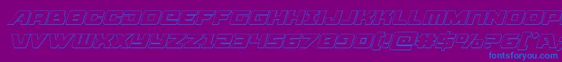 fuente Aircruiseroutital – Fuentes Azules Sobre Fondo Morado