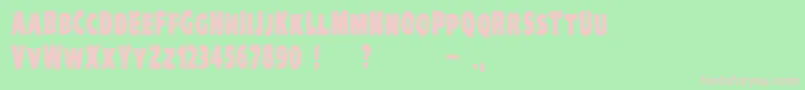 VtcKreepykomikatwoBold Font – Pink Fonts on Green Background