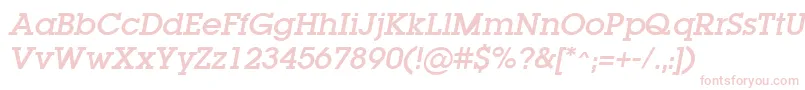 LugaOblique-Schriftart – Rosa Schriften