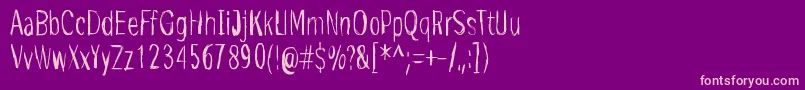 Edge-Schriftart – Rosa Schriften auf violettem Hintergrund